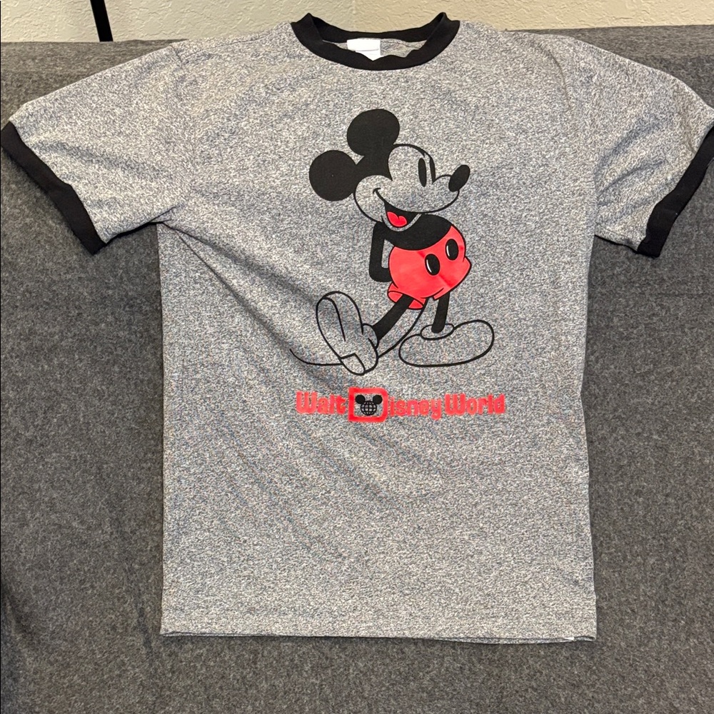 Disney Mickey Mouse Gray and Red Kids T-Shirt
